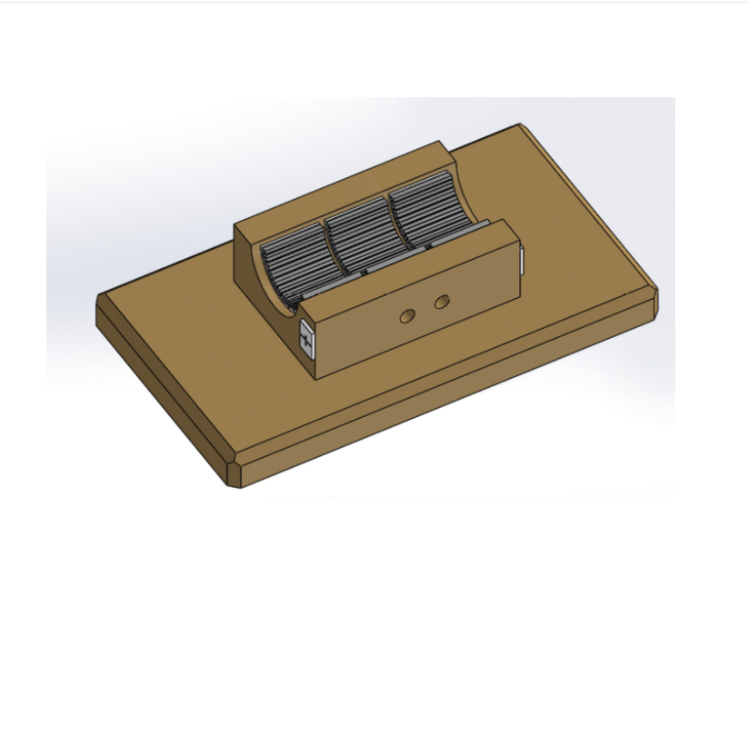 QCW diode laser module in arc heatsink